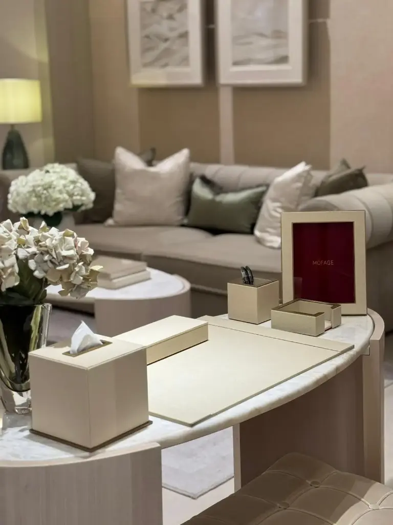 LEATHER DESK OFFICE SET 