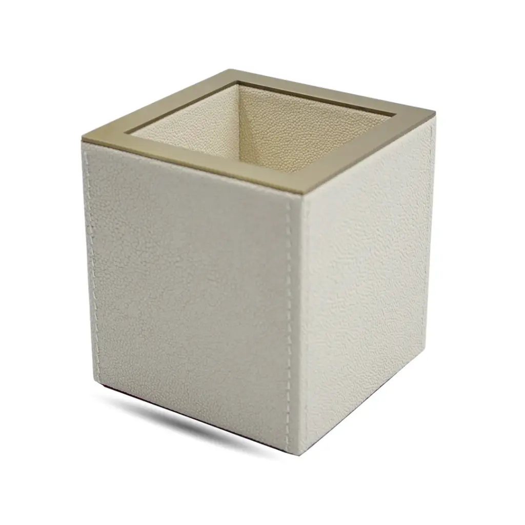 LEATHER DESK OFFICE SET - PEN HOLDER