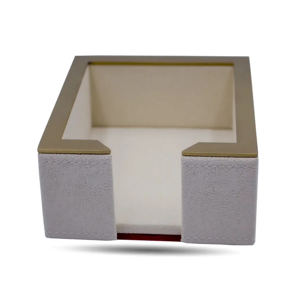 LEATHER DESK OFFICE SET - STICKY NOTE BOX