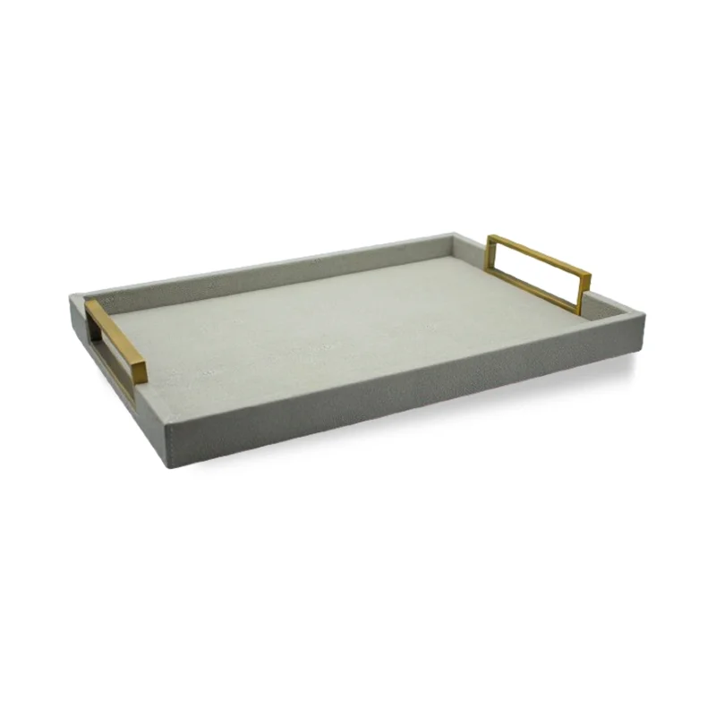 LEATHER TRAY-02-BRASS 