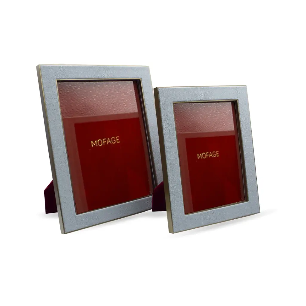 LEATHER PHOTO FRAME SET 03