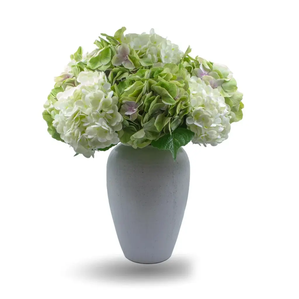 DECORATIVE VASE-LARGE (WHITE & COLOURED)