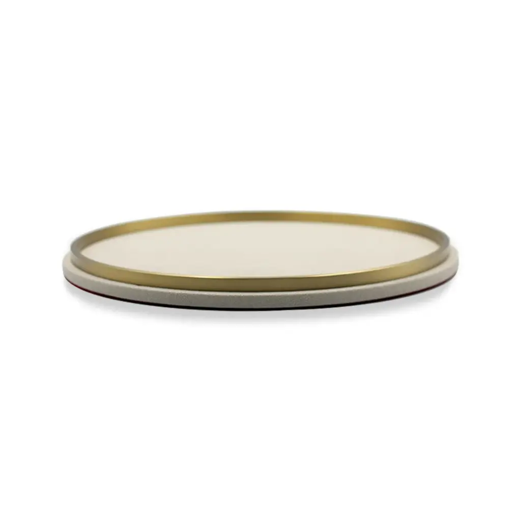 LEATHER TRAY-03-ROUND
