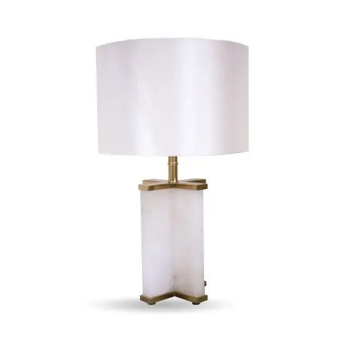 [MOF-03-00012] TABLE LAMP - 12- MARBLE